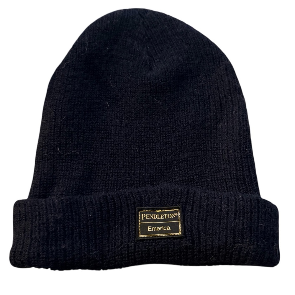 Pendleton Classic Black Knit Hat